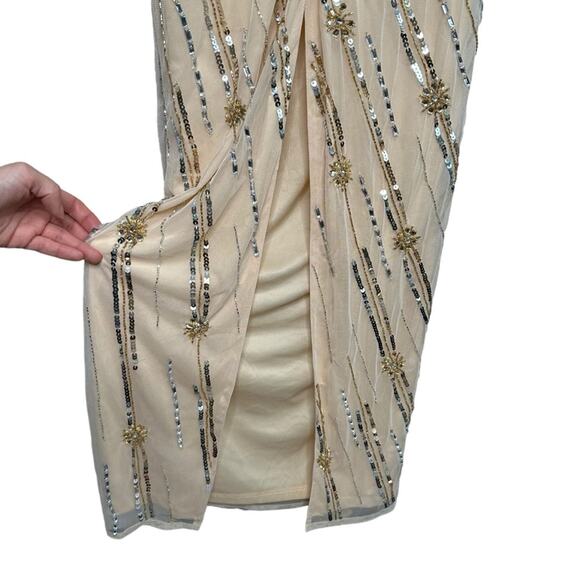 Mac Duggal 93739 Embellished Floral One Shoulder Gown - Picture 10 of 13